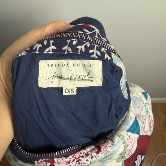 Free People blue and red patchwork hobo style bag - Picture 6 of 6